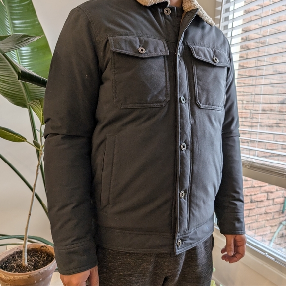 Eddie Bauer men  blue Truckee Down bomber style Jacket - Picture 3 of 14